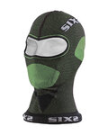 SIX2 Cycling balaklava - DBX - black/green