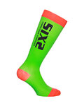 SIX2 Cycling knee-socks - RECOVERY - black/green/red