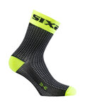 SIX2 Cyclingclassic socks - SHORT S - yellow/black