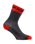 SIX2 Cyclingclassic socks - SHORT S - black/red
