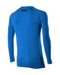 SIX2 Cycling long sleeve t-shirt - TS2 MERINOS - blue