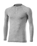 SIX2 Cycling long sleeve t-shirt - SERAFINO MERINOS - grey