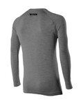 SIX2 Cycling long sleeve t-shirt - SERAFINO MERINOS - grey