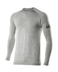 SIX2 Cycling long sleeve t-shirt - TS2 MERINOS - grey