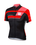 SPORTFUL Cycling short sleeve jersey - GRUPPETTO PRO TEAM - black/red