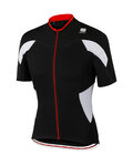 SPORTFUL Cycling short sleeve jersey - CRANK - black