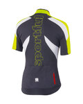 SPORTFUL Cycling short sleeve jersey - CRANK - yellow/grey
