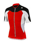SPORTFUL Cycling short sleeve jersey - CRANK - red/white/black