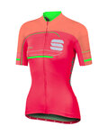 SPORTFUL Cycling short sleeve jersey - GRUPPETTO PRO LADY - pink