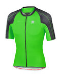 SPORTFUL Cycling short sleeve jersey - BODYFIT SPEEDSKIN - green/black