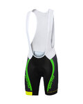 SPORTFUL Cycling bib shorts - SC TEAM - green/black