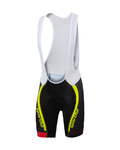 SPORTFUL Cycling bib shorts - SC TEAM - yellow/black