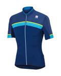 SPORTFUL Cycling short sleeve jersey - PISTA - blue
