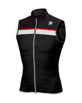 SPORTFUL Cycling sleeveless jersey - PISTA - black/white