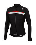 SPORTFUL Cycling summer long sleeve jersey - PISTA SUMMER - red/black/white