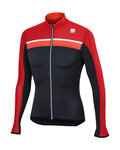 SPORTFUL Cycling summer long sleeve jersey - PISTA SUMMER - red/grey