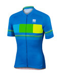 SPORTFUL Cycling short sleeve jersey - STRIPE - yellow/blue