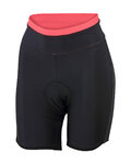 SPORTFUL Cycling shorts without bib - STELLA LADY - black/pink