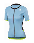 SPORTFUL Cycling short sleeve jersey - LUNA LADY - light blue