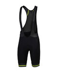 SPORTFUL Cycling bib shorts - CLASSIC RACE - black/yellow
