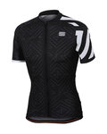 SPORTFUL Cycling short sleeve jersey - PRISM - white/black