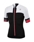 SPORTFUL Cycling short sleeve jersey - STRIKE - white/black