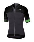SPORTFUL Cycling short sleeve jersey - STRIKE - green/grey/black