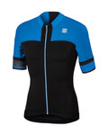 Cycling short sleeve jersey - STRIKE - black/blue