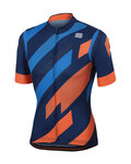 SPORTFUL Cycling short sleeve jersey - VOLT - orange/blue
