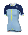 SPORTFUL Cycling sleeveless jersey - GRACE LADY - light blue/blue
