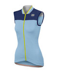 SPORTFUL Cycling sleeveless jersey - GRACE LADY - blue/light blue