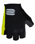 SPORTFUL Cycling fingerless gloves - BODYFIT PRO - black/yellow