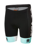 SPORTFUL Cycling shorts without bib - BORA 2020 KIDS - black/green