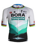 SPORTFUL Cycling short sleeve jersey - BORA HANSGROHE 2021 - grey/green