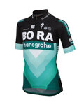 SPORTFUL Cycling short sleeve jersey - BORA 2019 KIDS - black/green
