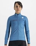SPORTFUL Cycling thermal jacket - TEMPO W LADY - blue