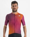 SPORTFUL Cycling short sleeve jersey - ROCKET - orange/bordeaux