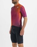 SPORTFUL Cycling short sleeve jersey - ROCKET - orange/bordeaux