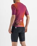 SPORTFUL Cycling short sleeve jersey - ROCKET - orange/bordeaux