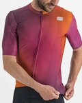 SPORTFUL Cycling short sleeve jersey - ROCKET - orange/bordeaux