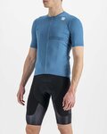 SPORTFUL Cycling short sleeve jersey - MATCHY - blue