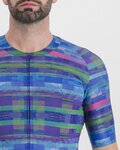 SPORTFUL Cycling short sleeve jersey - GLITCH BOMBER - blue