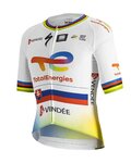 SPORTFUL Cycling short sleeve jersey - TOTAL ENERGIES 2022 - white/yellow/blue/orange