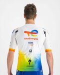 SPORTFUL Cycling short sleeve jersey - TOTAL ENERGIES 2022 - white/blue/orange/yellow