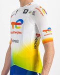 SPORTFUL Cycling short sleeve jersey - TOTAL ENERGIES 2022 - white/blue/orange/yellow