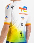 SPORTFUL Cycling short sleeve jersey - TOTAL ENERGIES 2022 - white/blue/orange/yellow
