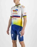 SPORTFUL Cycling short sleeve jersey - TOTAL ENERGIES 2022 - yellow/orange/white/blue