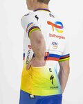 SPORTFUL Cycling short sleeve jersey - TOTAL ENERGIES 2022 - yellow/orange/white/blue