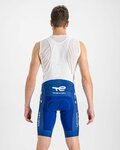 SPORTFUL Cycling bib shorts - TOTAL ENERGIES 2022 - white/blue
