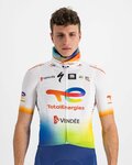 SPORTFUL Cycling neckwarmer - TOTAL ENERGIES 2022 - orange/white/blue/yellow